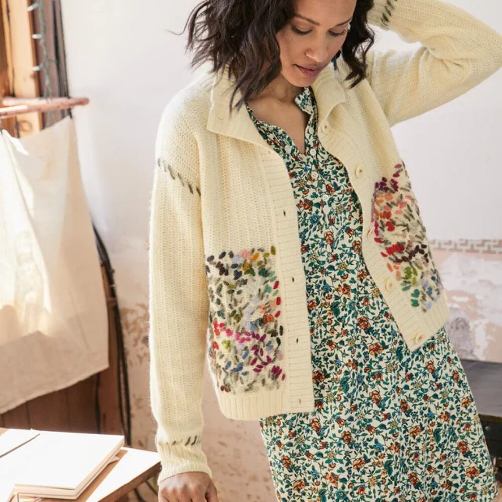 Peruvian Connection Pima cotton Prairie Flower Dress Boho size Xs - Picture 3 of 10